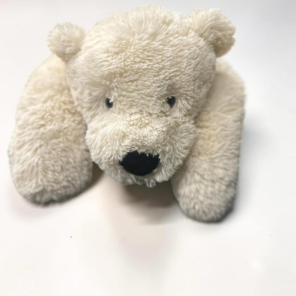 Jellycat lying Perry polar bear rare and retired